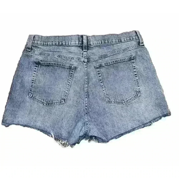 GAP Women's Cheeky High Rise Denim Button Fly Shorts Size 18/34 - Picture 2 of 7